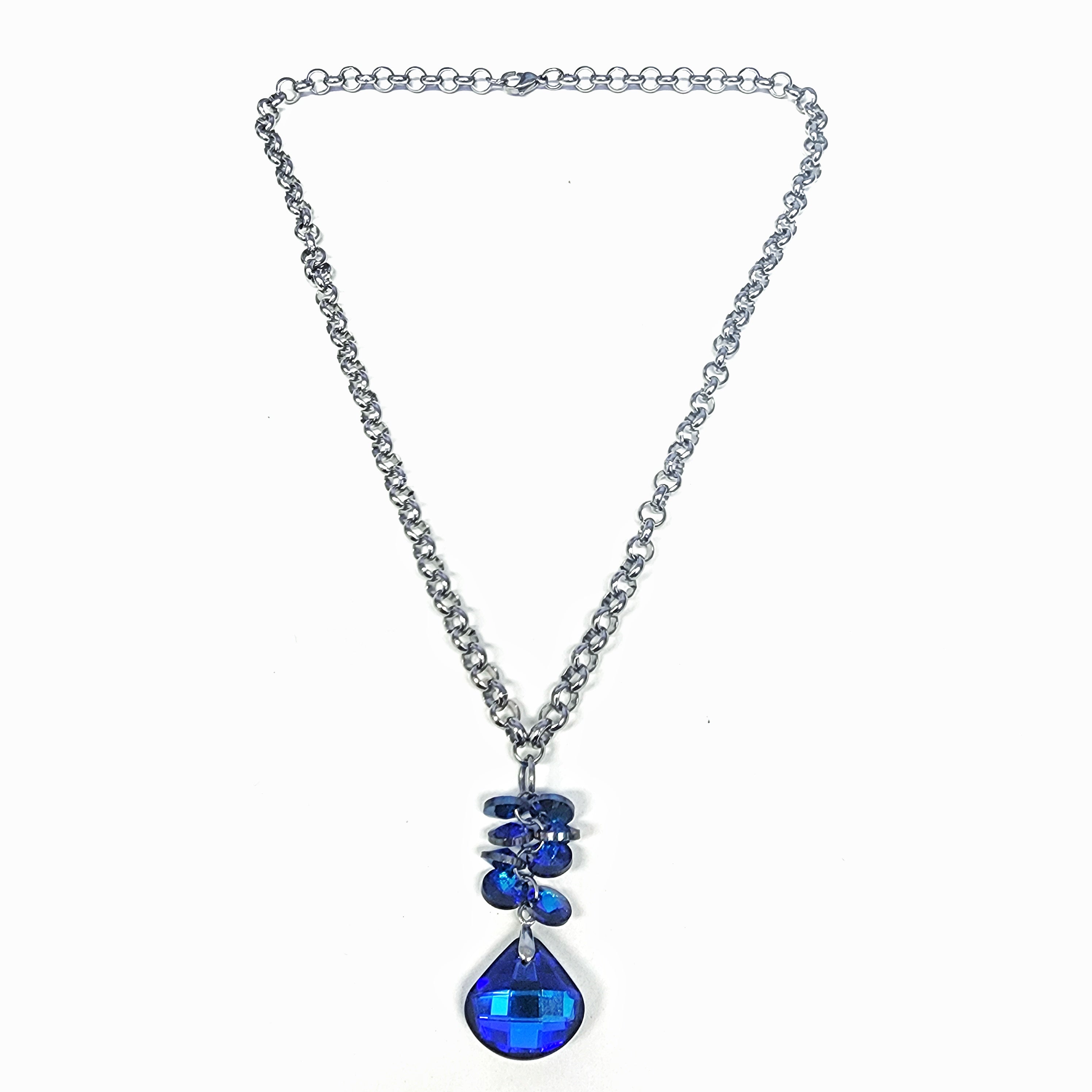 Collar lluvia cristal