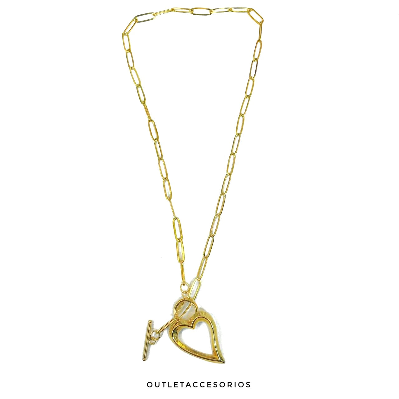 Collar silueta corazon