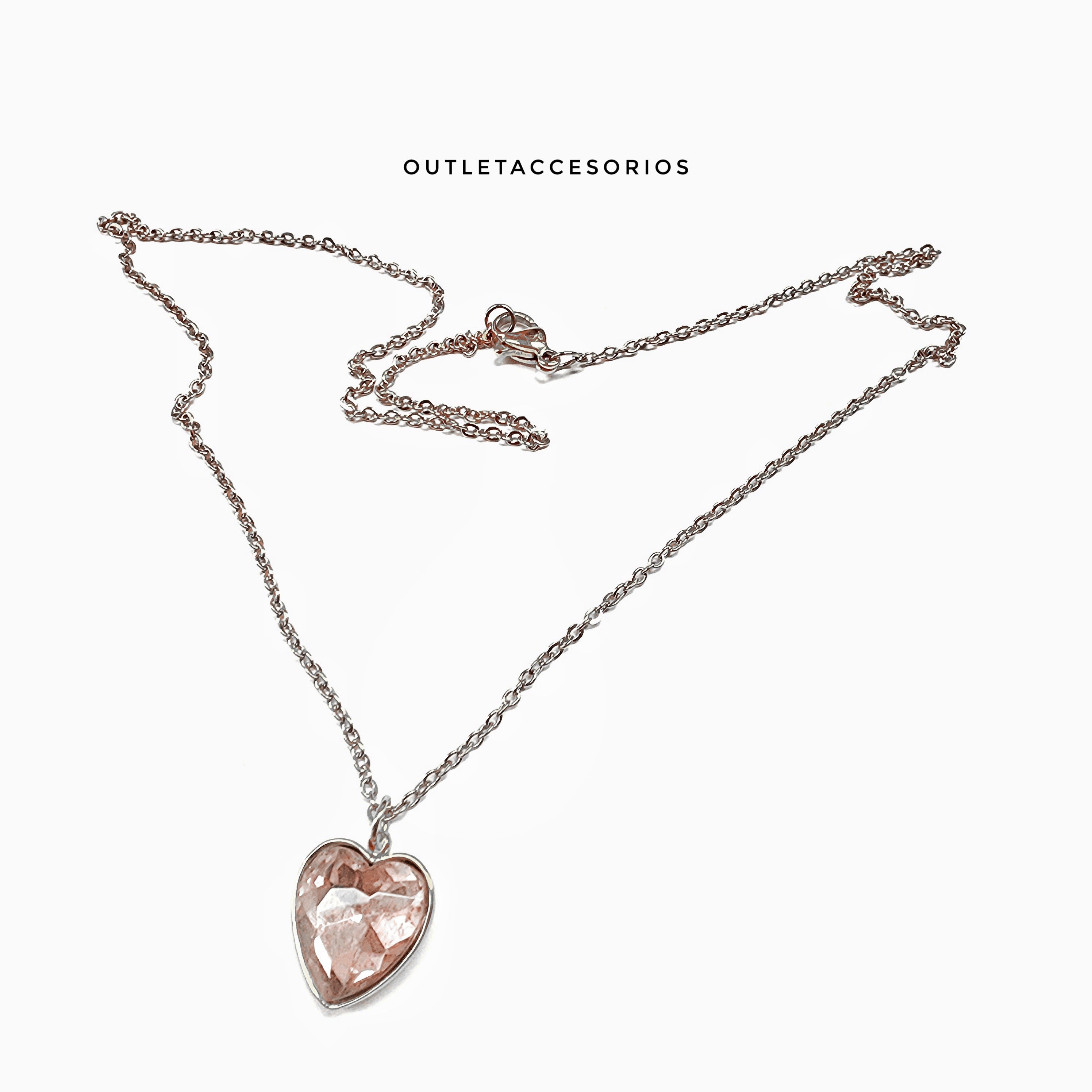 Collar corazon luz
