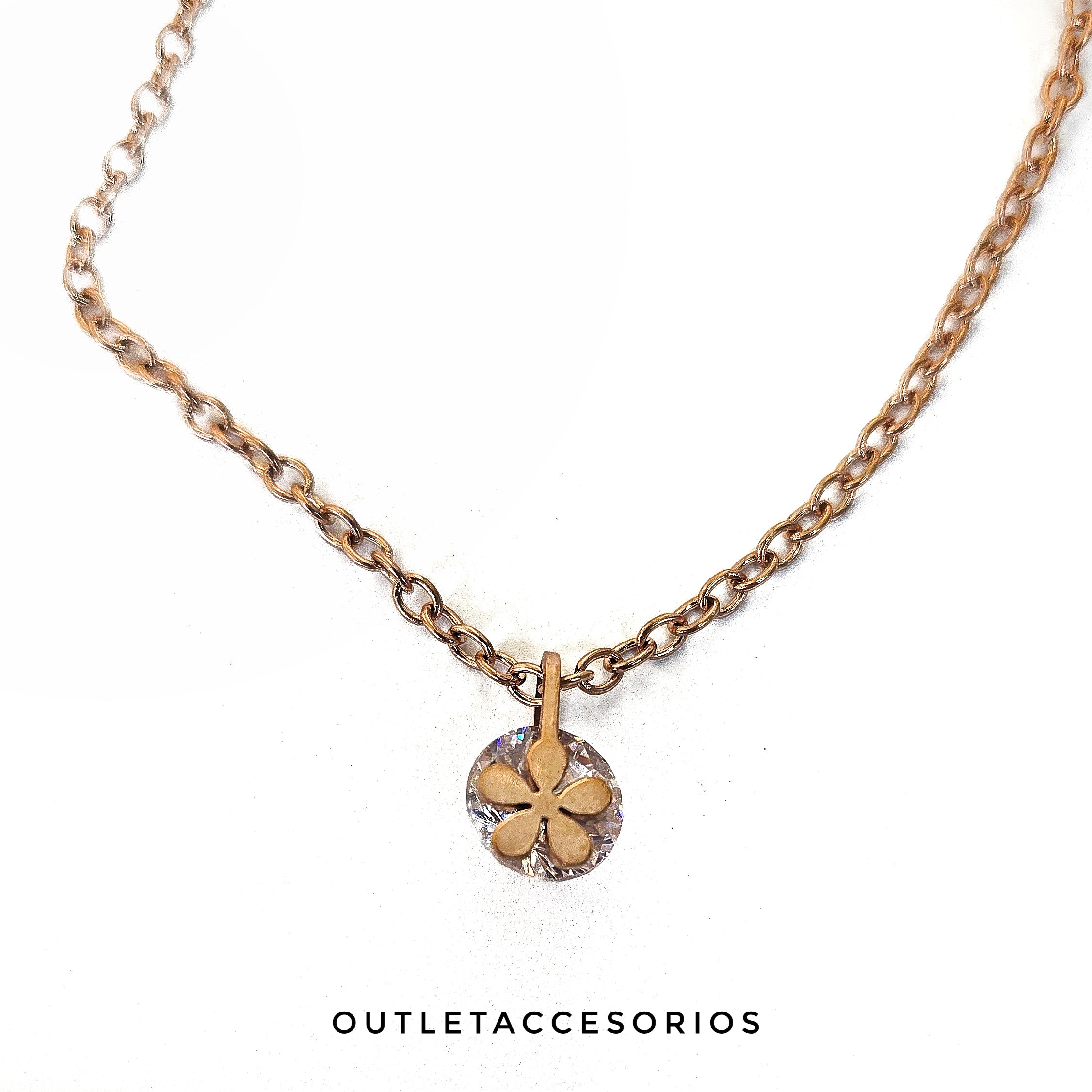 Collar flor luz