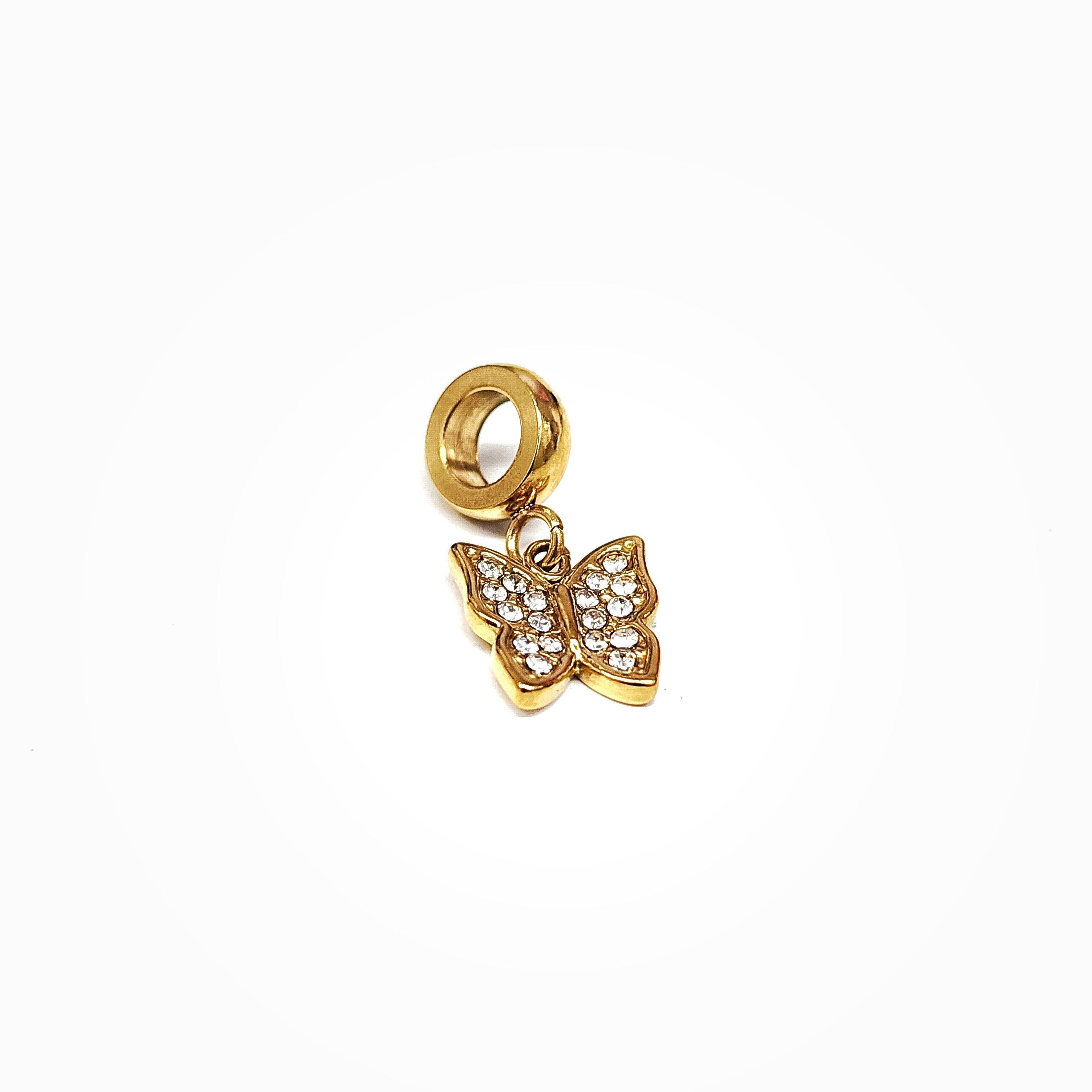 Charms mariposa brillo