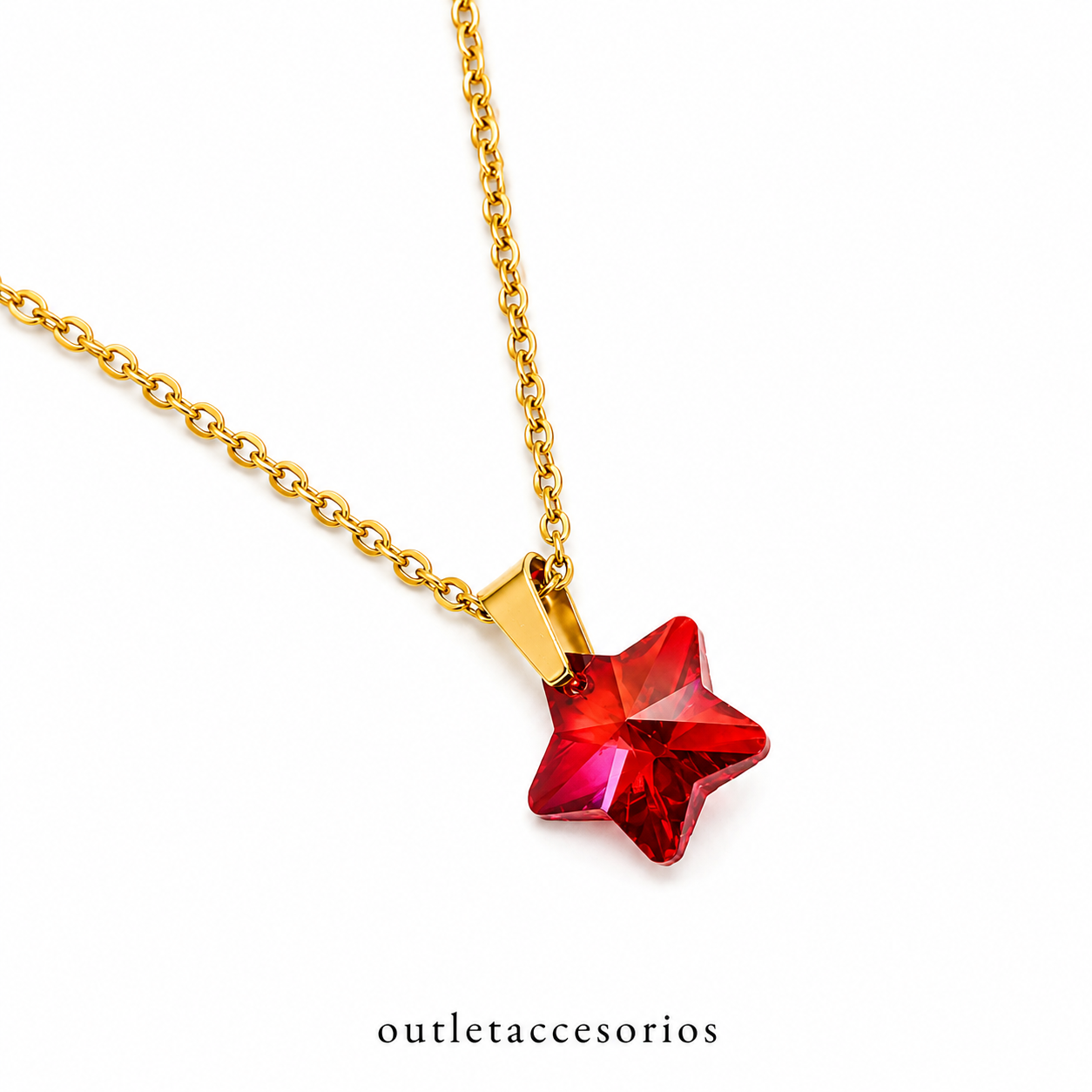 Collar brillo estrella