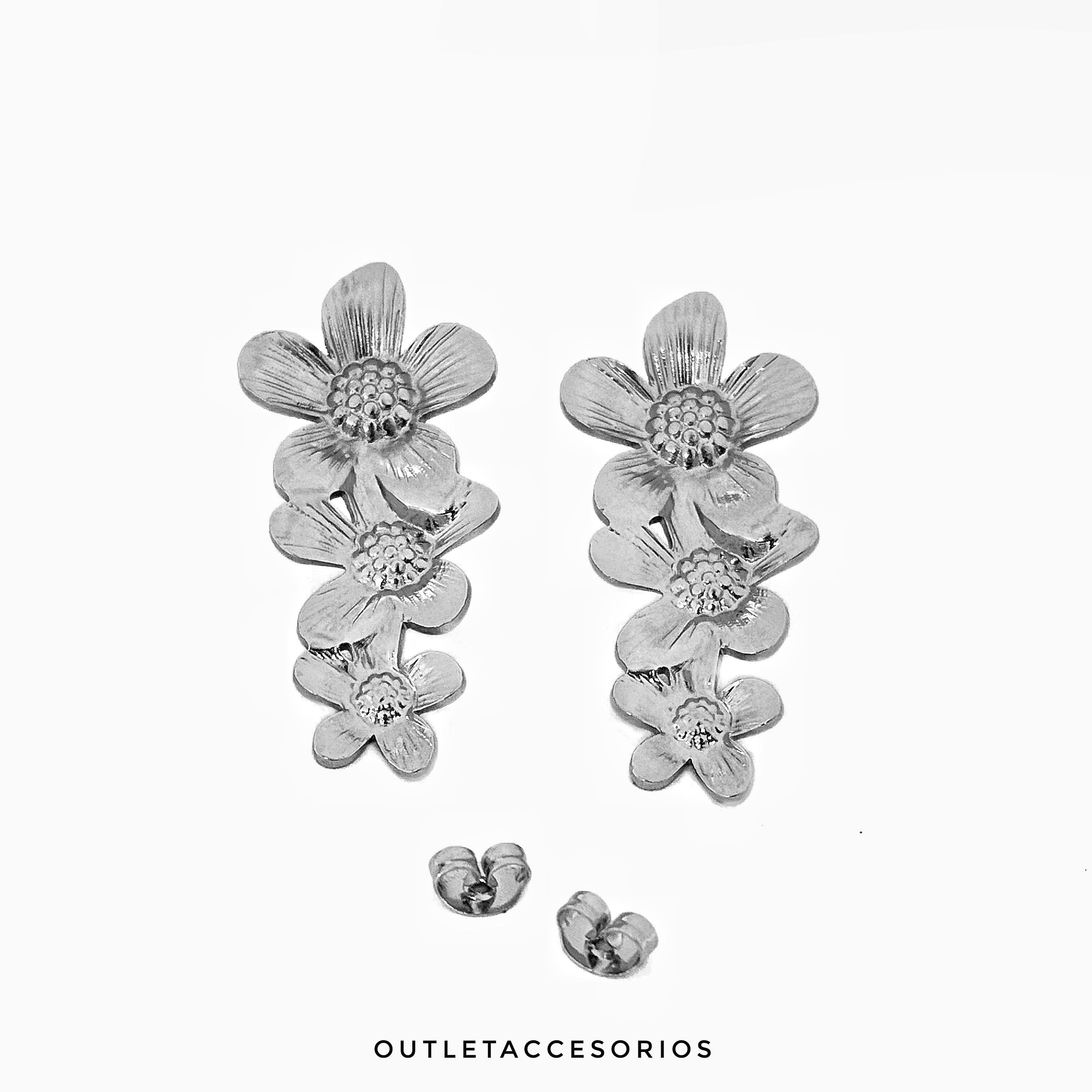 Aros flor triple