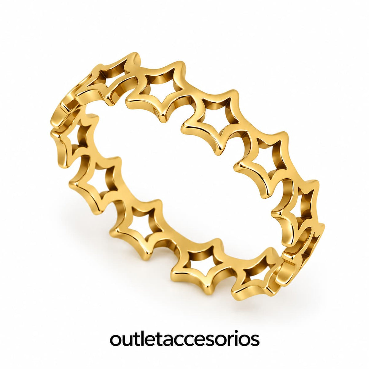 Anillo corona estrella