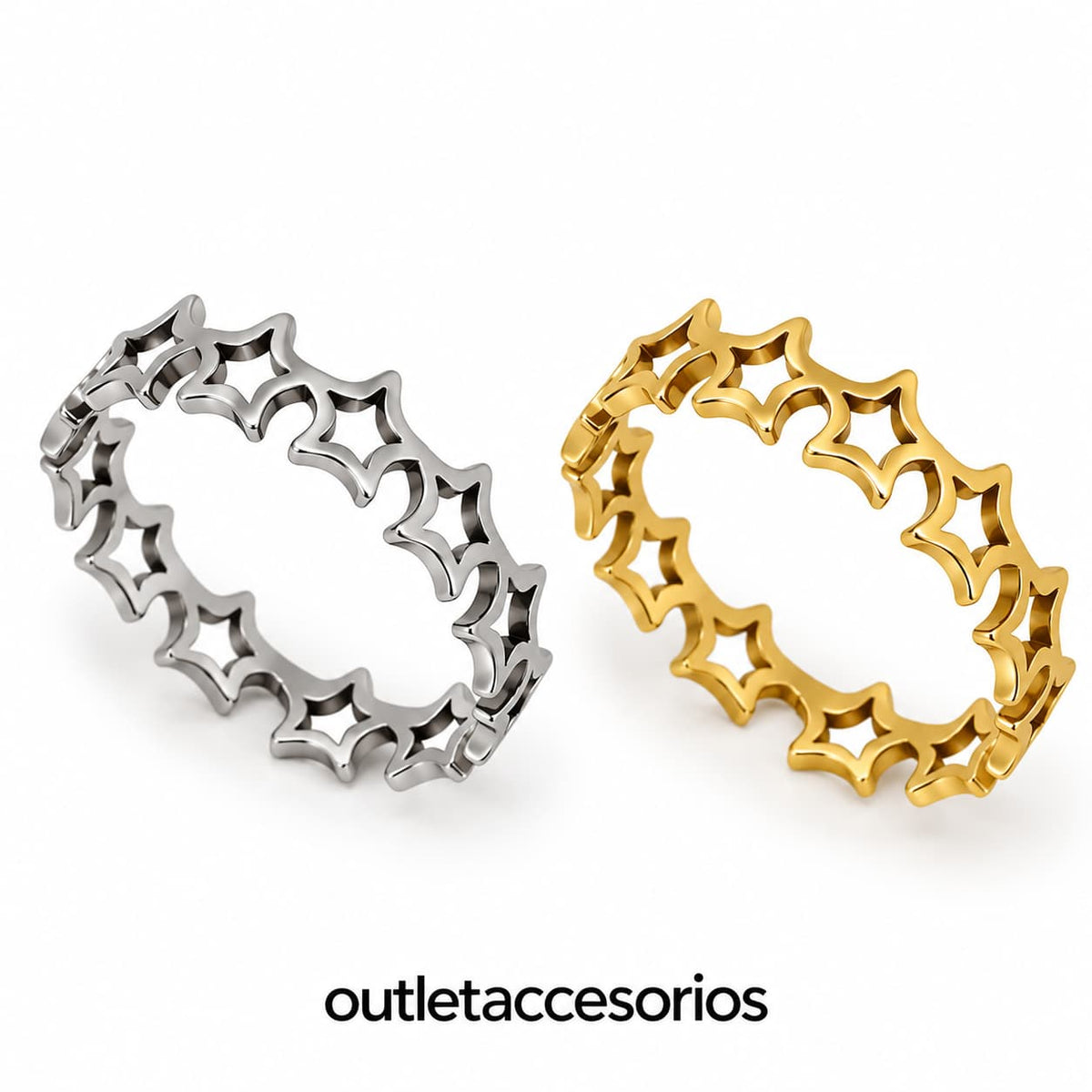 Anillo corona estrella