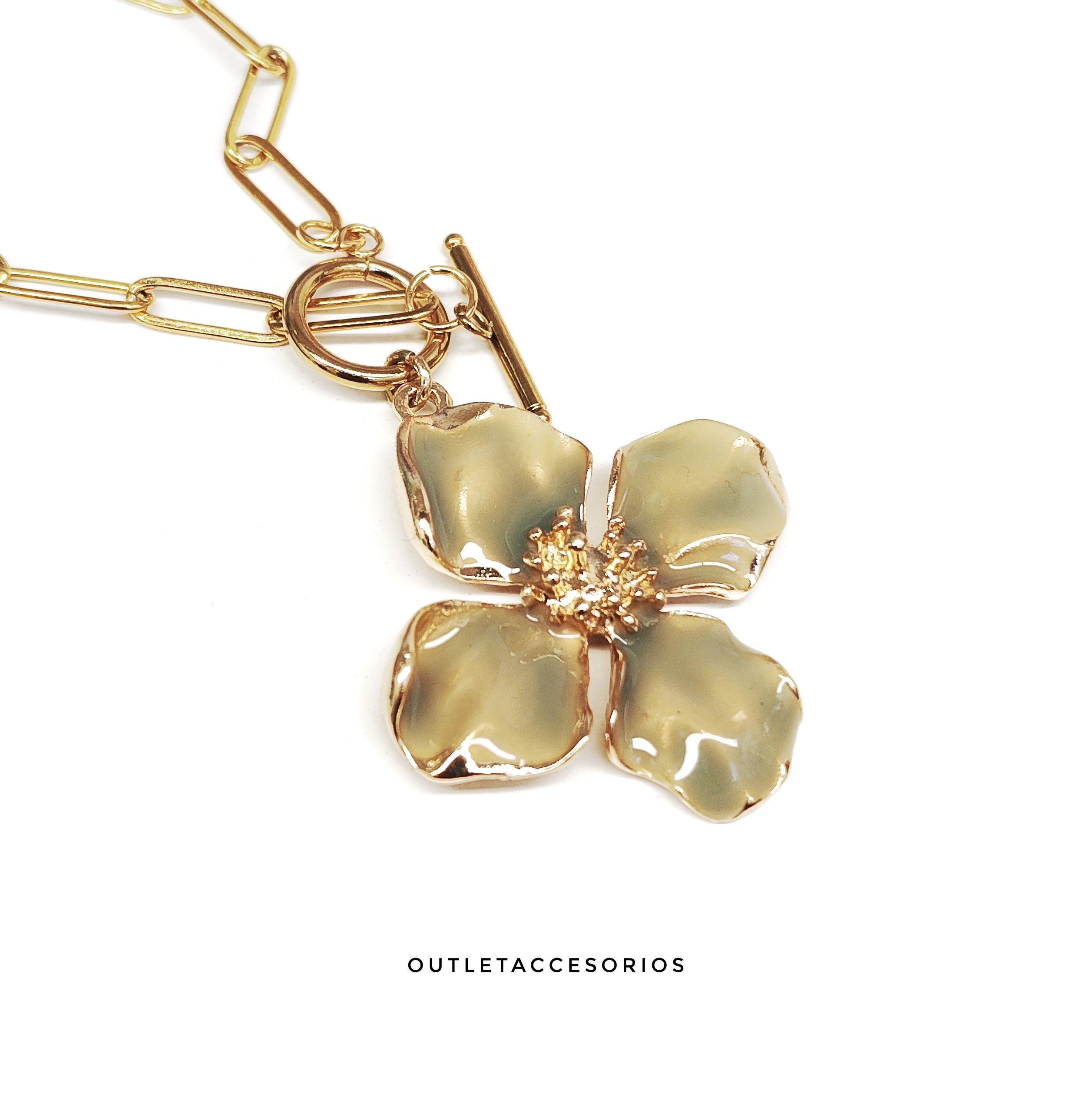 Collar flor primavera