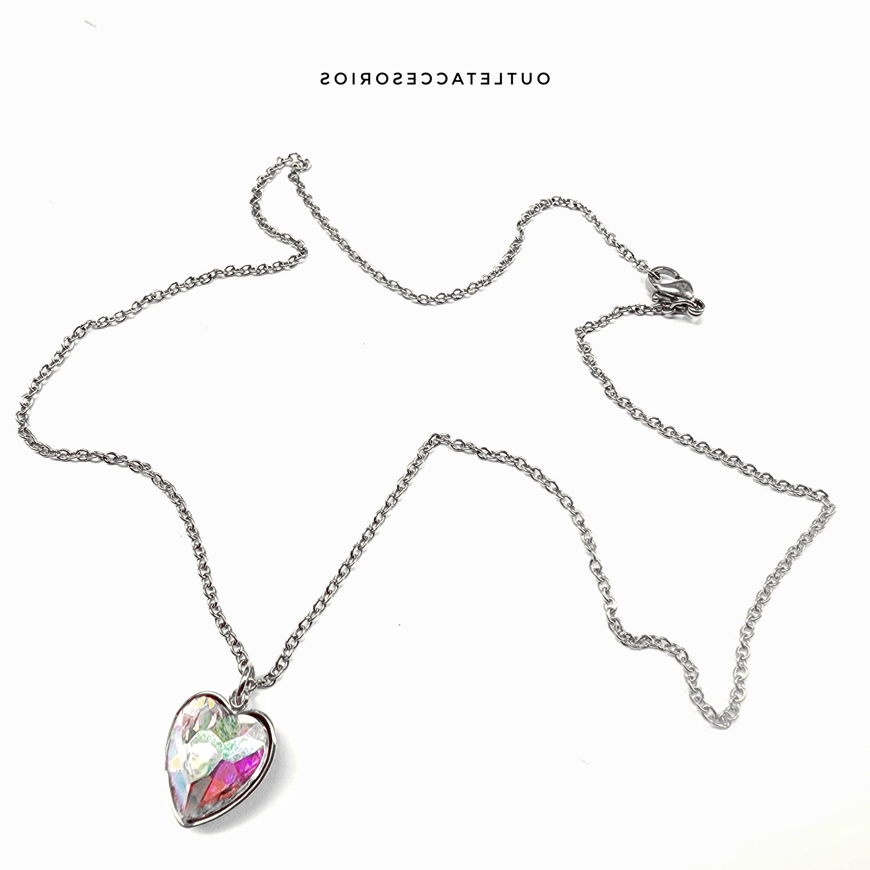 Collar corazon luz