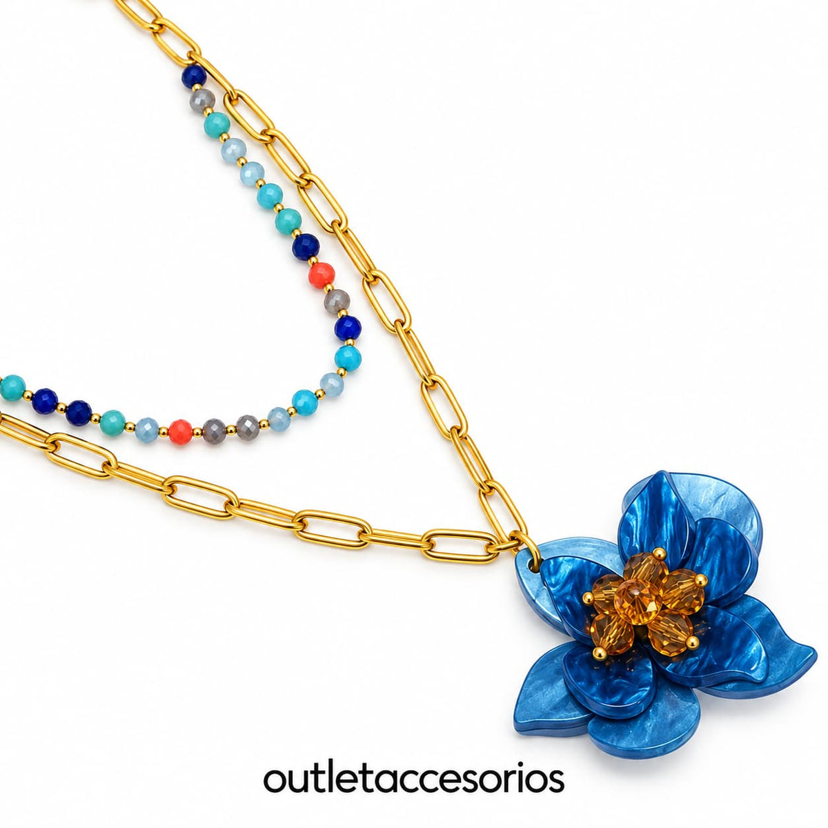 Collar flor