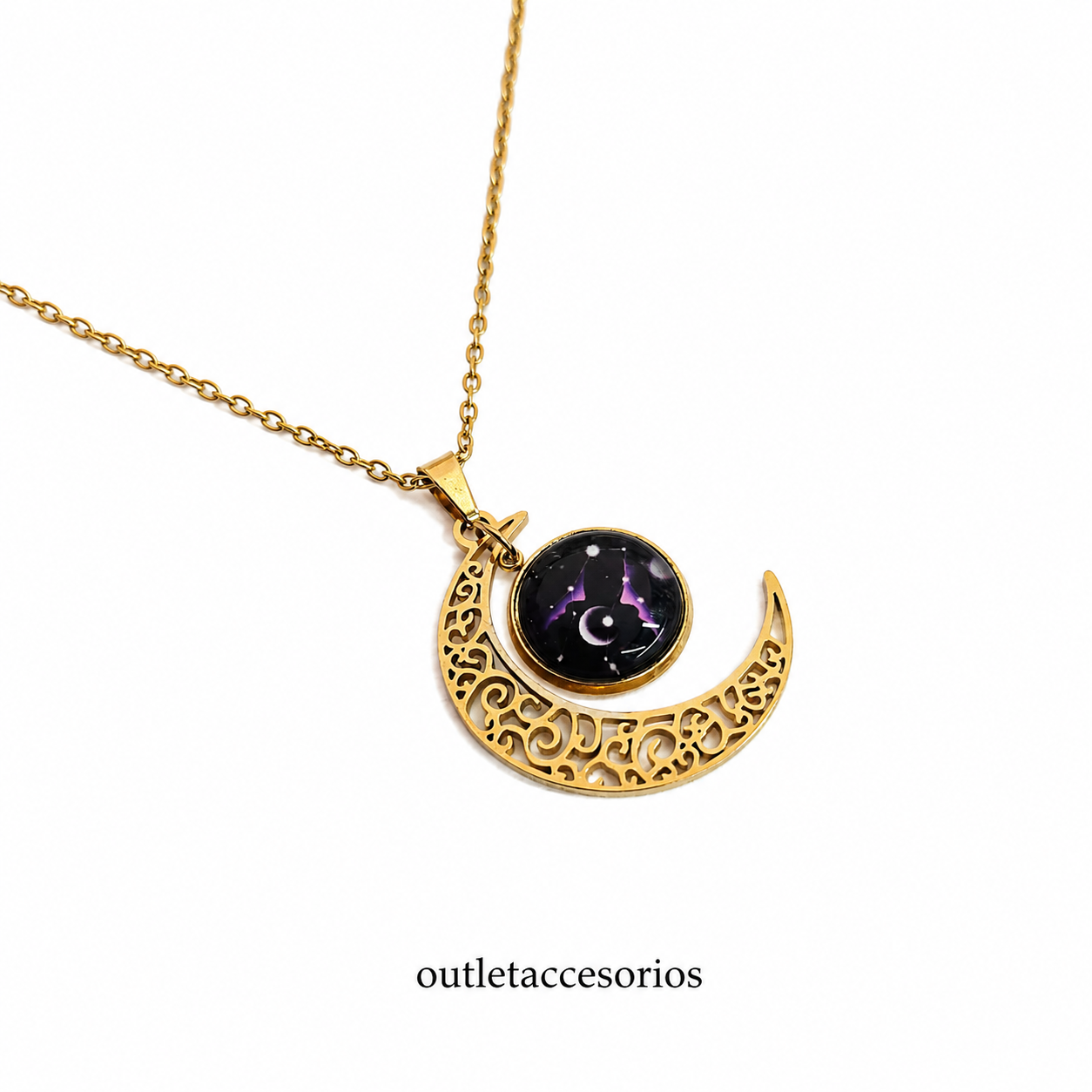 Collar luna barroco