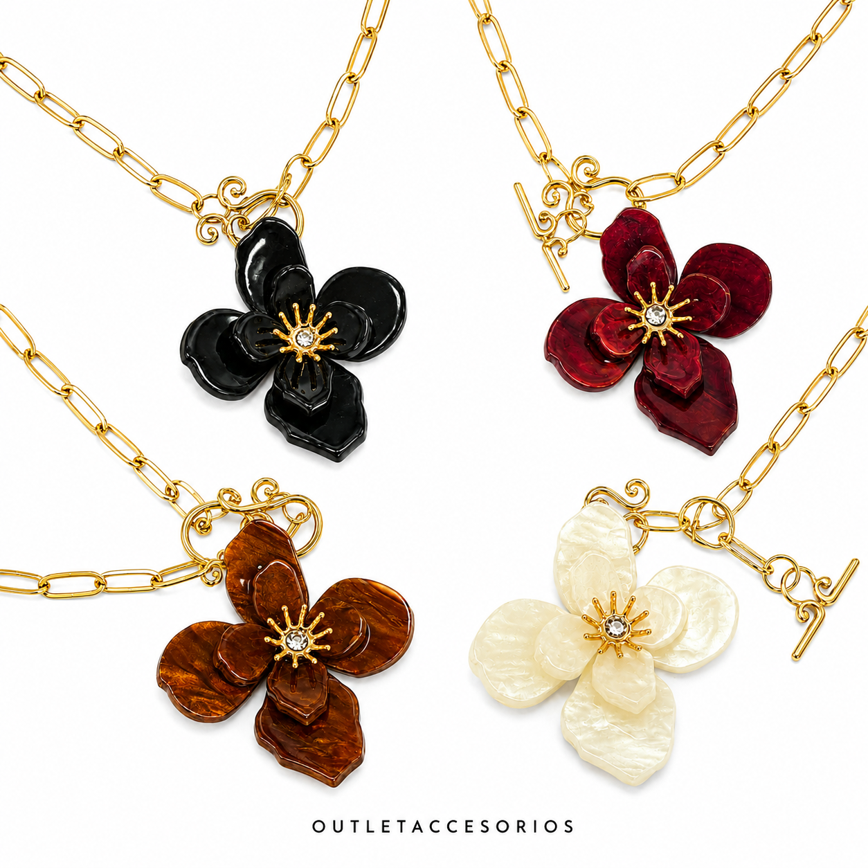 Collar flor
